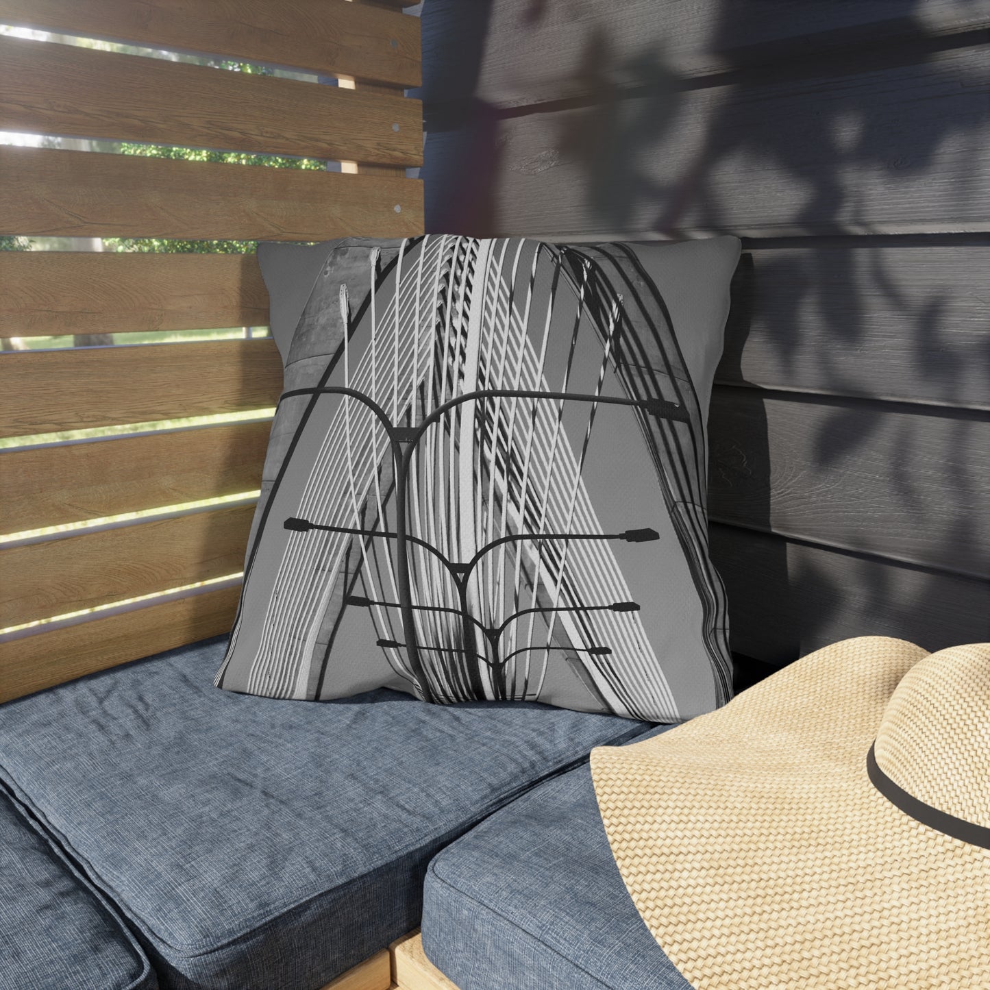 Zakim Bridge Outdoor Pillows