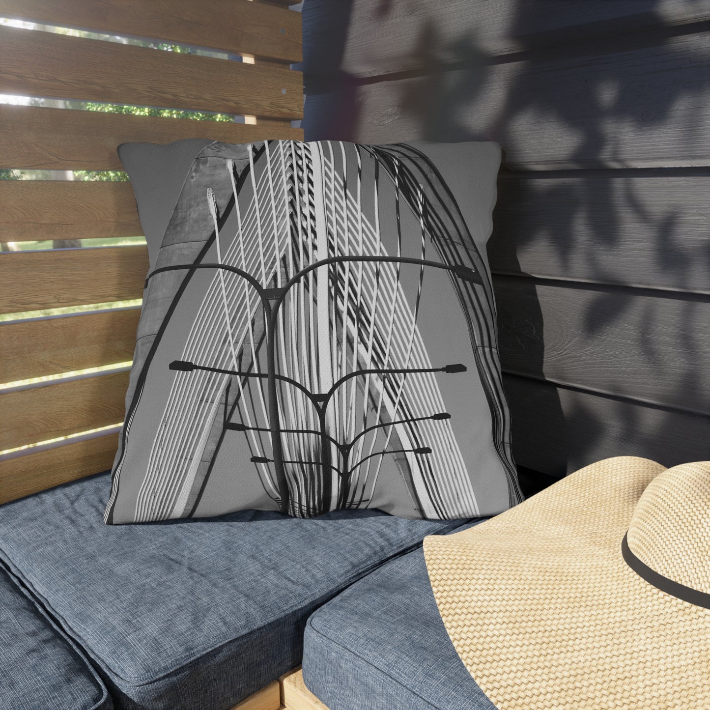 Zakim Bridge Outdoor Pillows