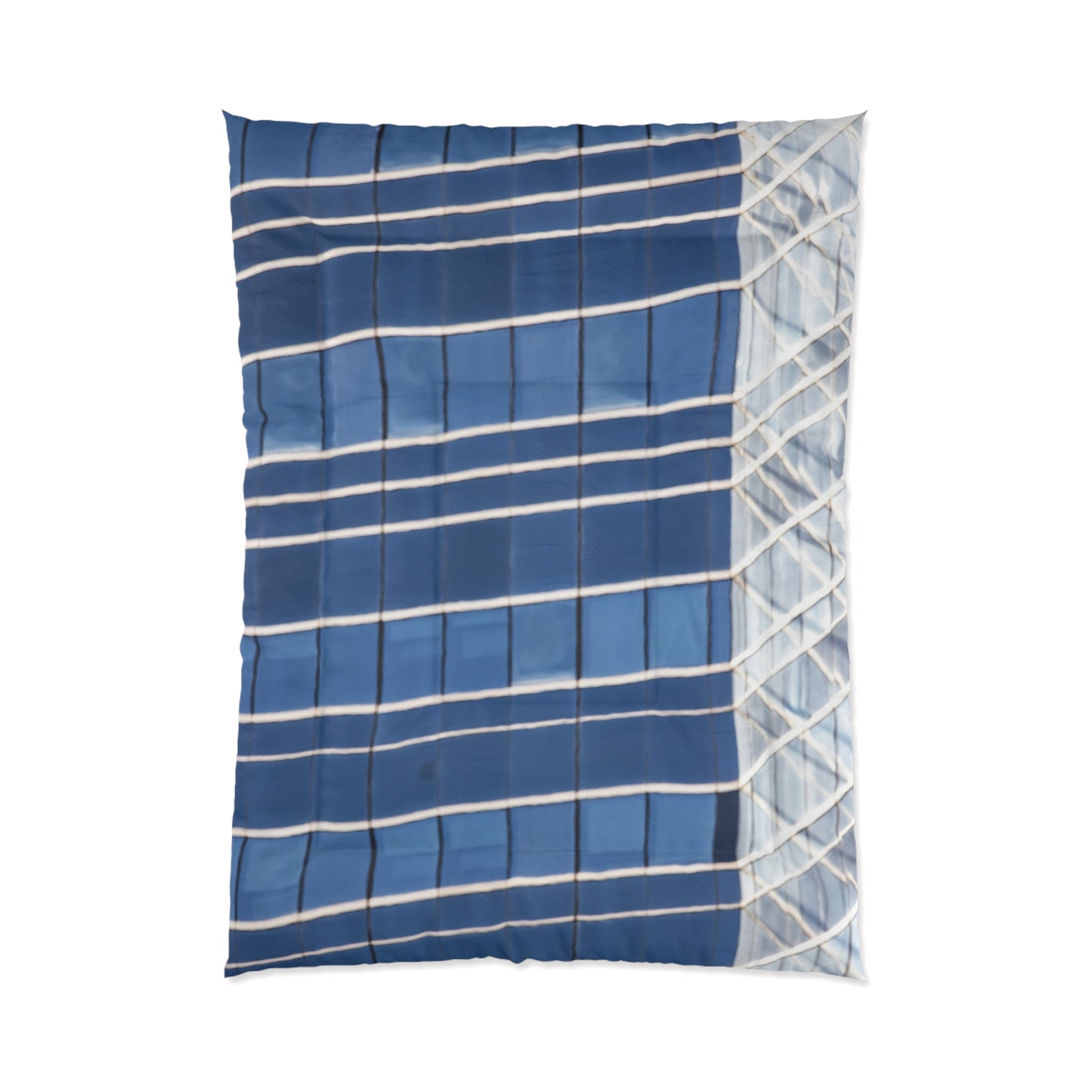 Modern Blue Pattern Comforter - Cozy Bedding for Home Decor