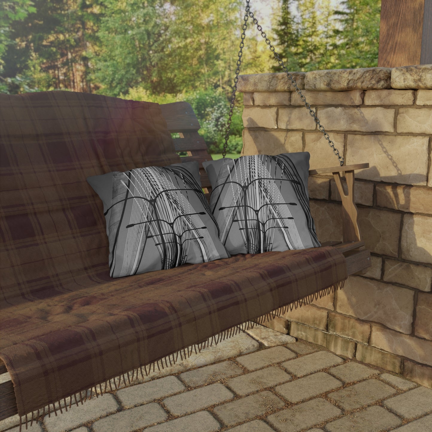 Zakim Bridge Outdoor Pillows