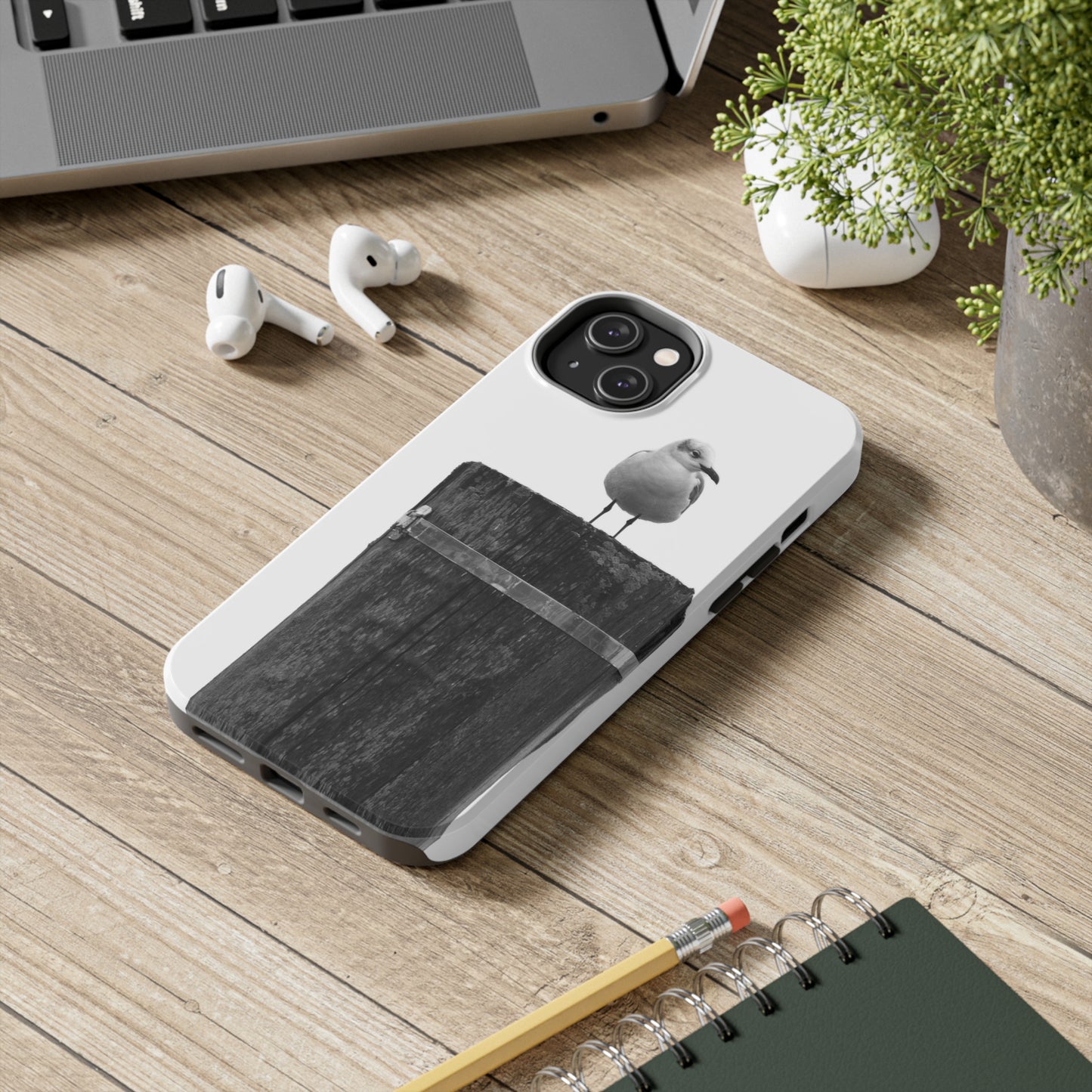 Gull on a Post Tough Phone Cases, Case-Mate