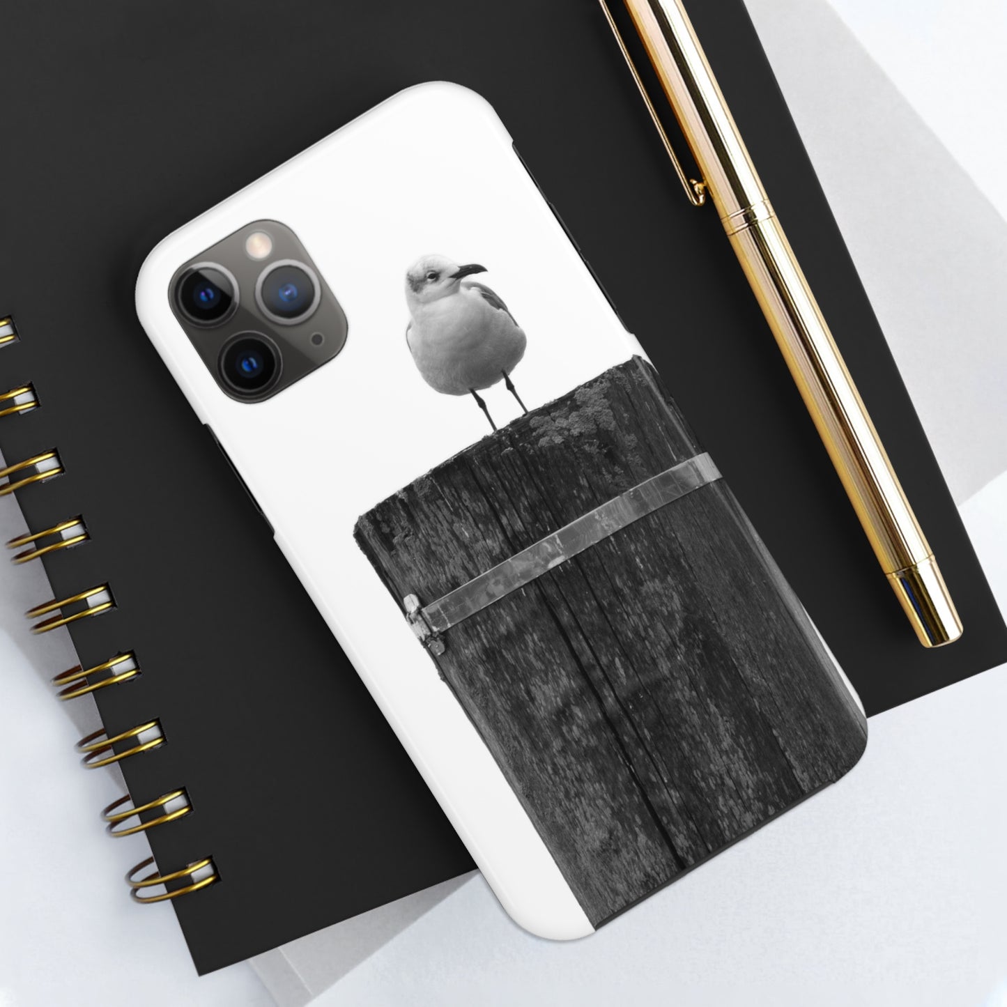 Gull on a Post Tough Phone Cases, Case-Mate