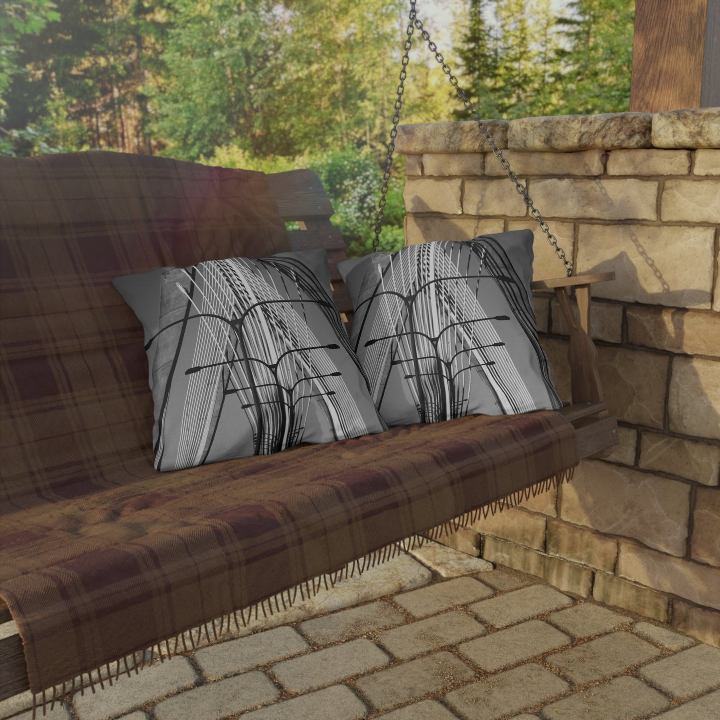 Zakim Bridge Outdoor Pillows