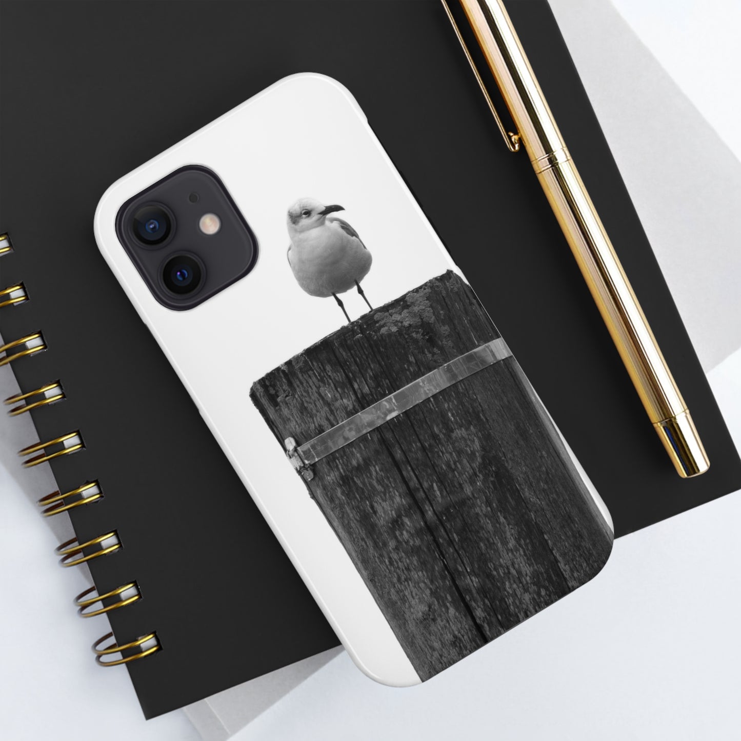 Gull on a Post Tough Phone Cases, Case-Mate