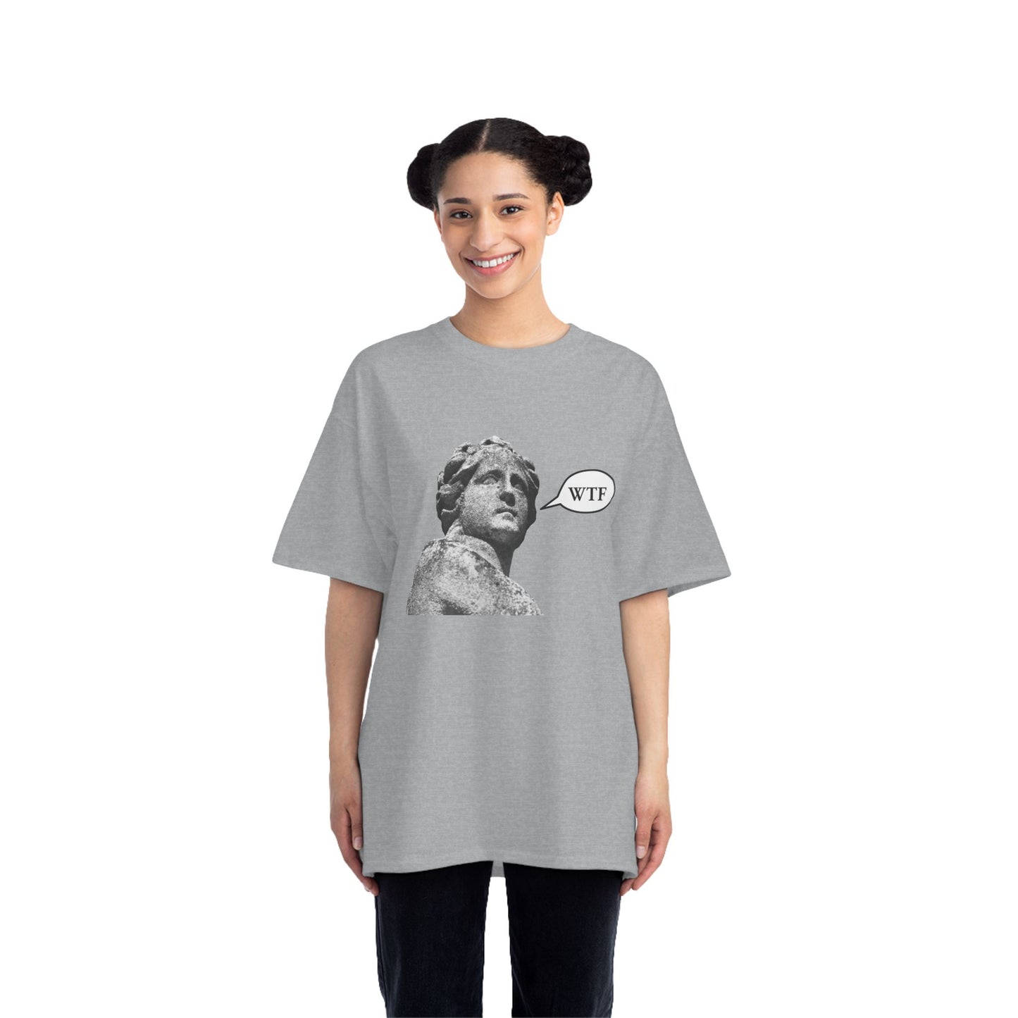 WTF statue Beefy-T®  Short-Sleeve T-Shirt