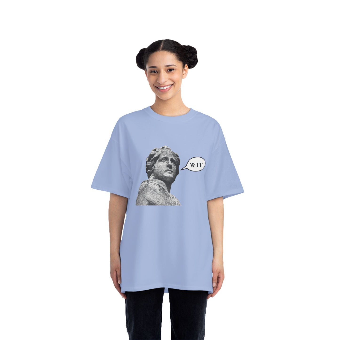 WTF statue Beefy-T®  Short-Sleeve T-Shirt