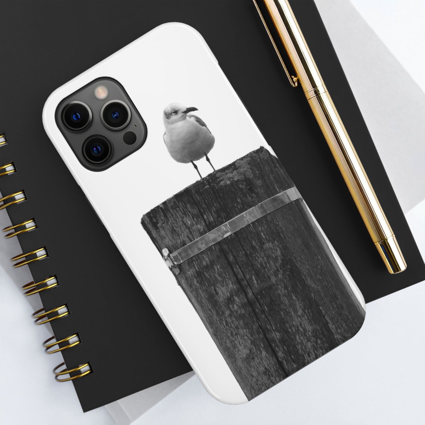 Gull on a Post Tough Phone Cases, Case-Mate