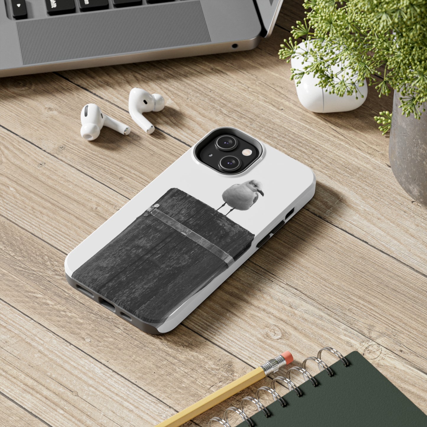 Gull on a Post Tough Phone Cases, Case-Mate
