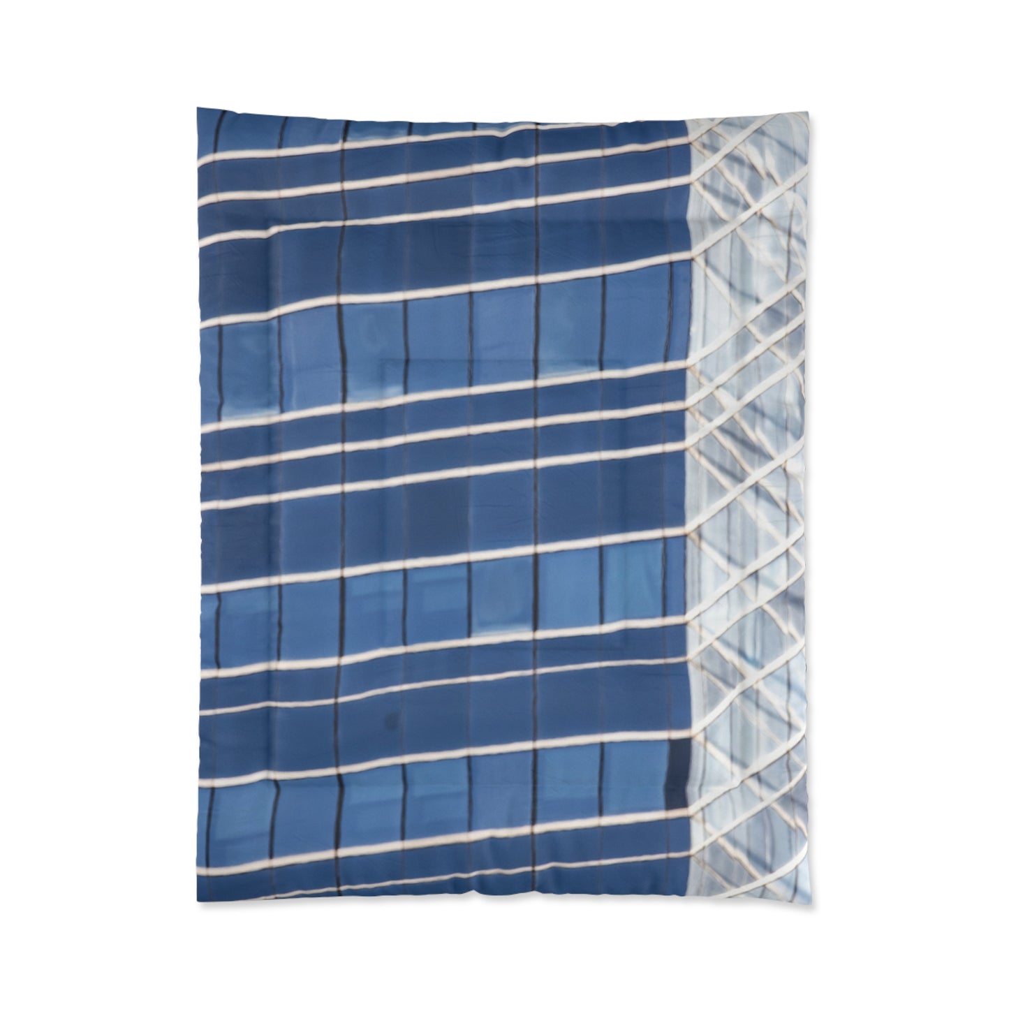 Modern Blue Pattern Comforter - Cozy Bedding for Home Decor