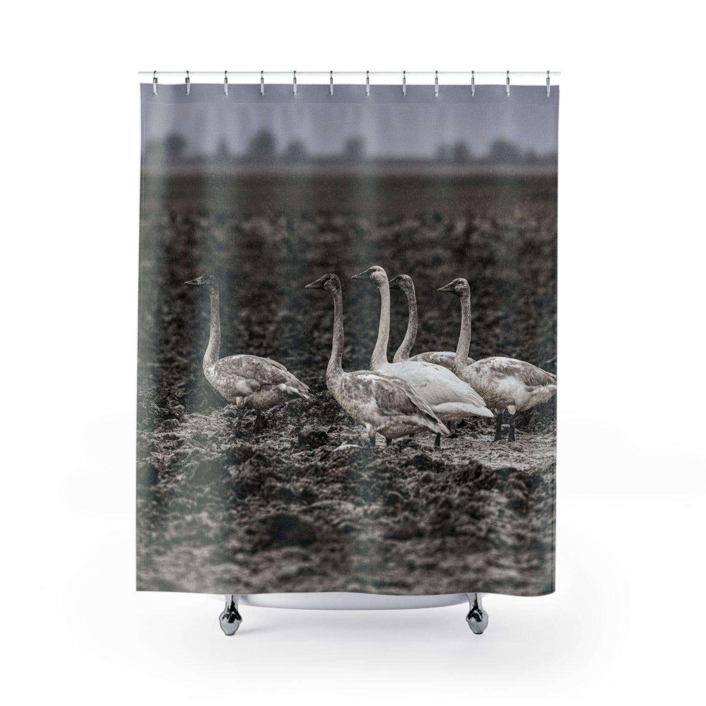 Filthy Geese Shower Curtain