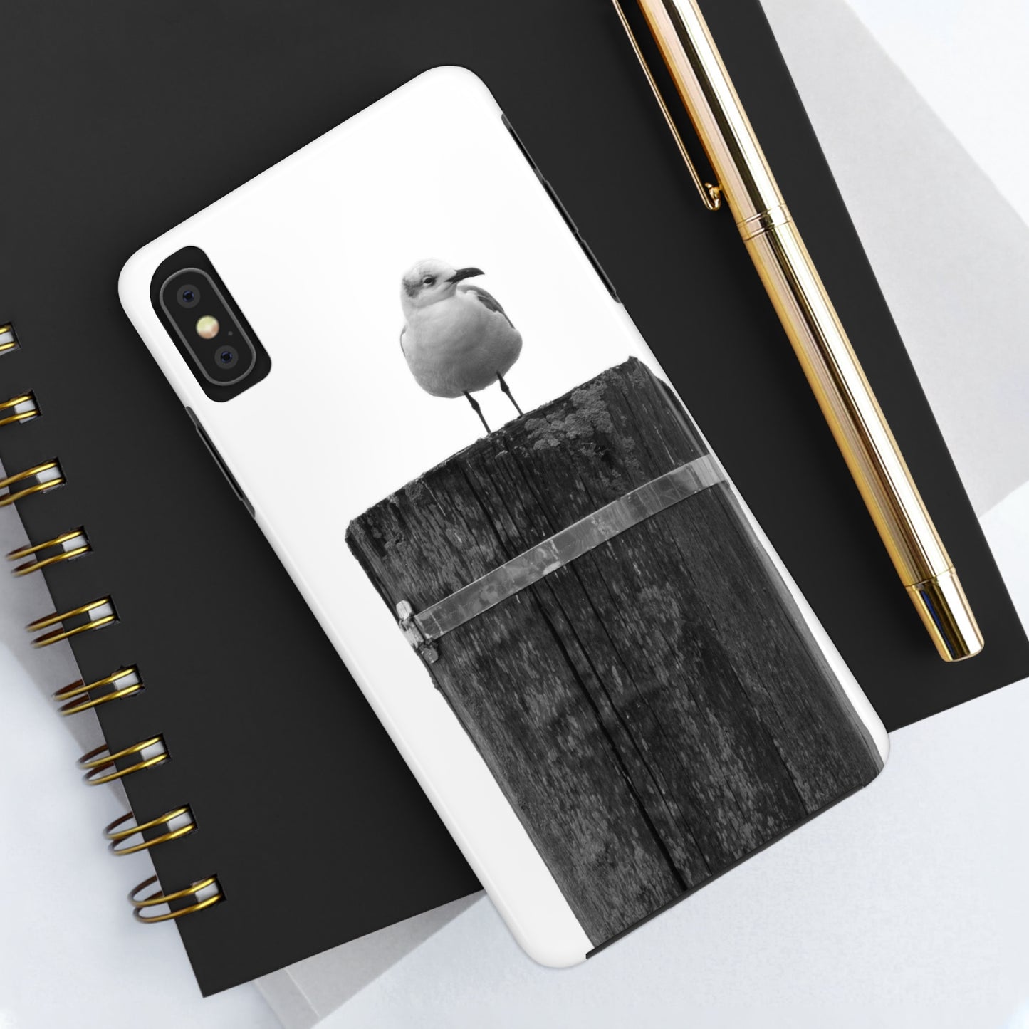 Gull on a Post Tough Phone Cases, Case-Mate