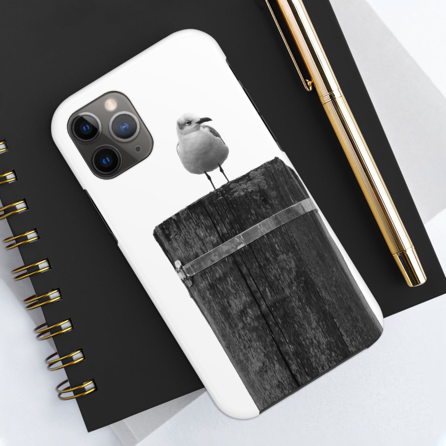 Gull on a Post Tough Phone Cases, Case-Mate