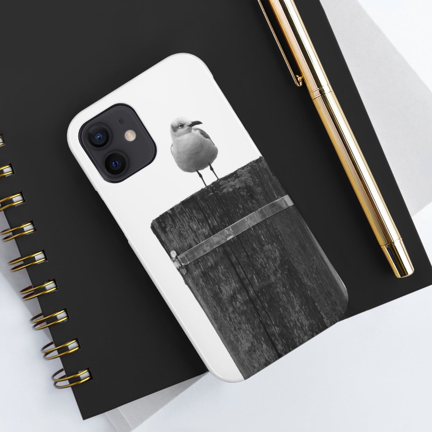 Gull on a Post Tough Phone Cases, Case-Mate