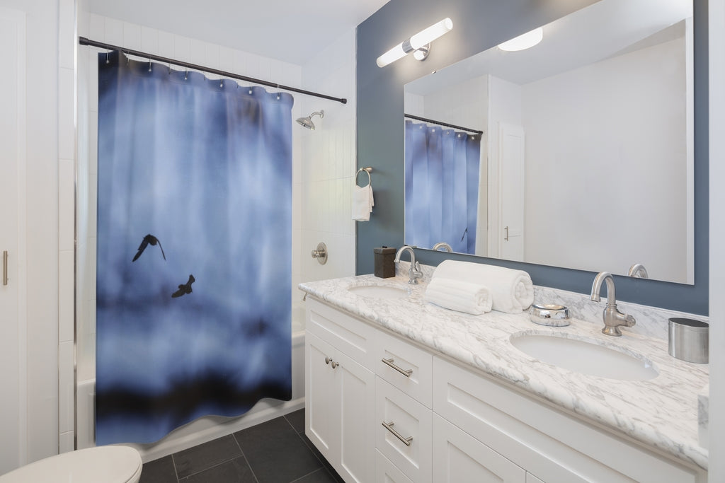 Moody Blues Shower Curtains