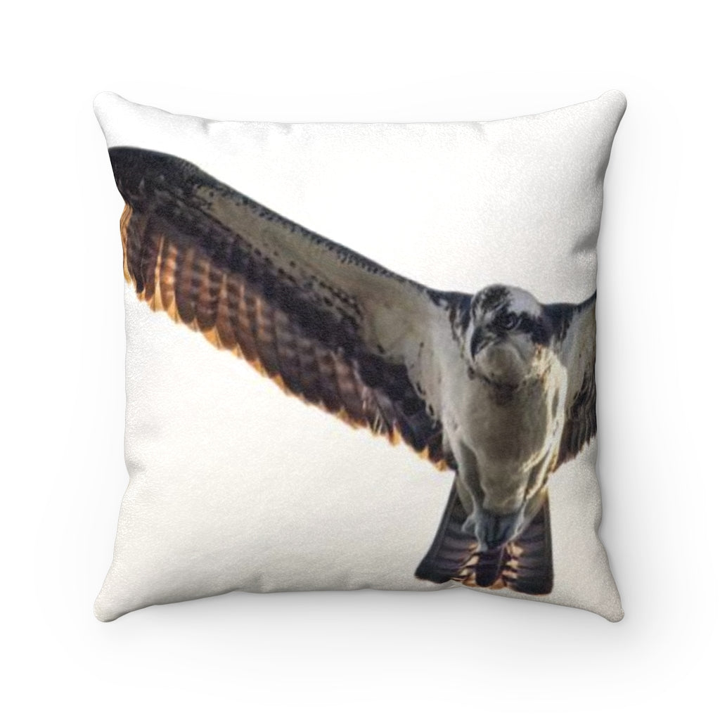 Huggable Osprey Faux Suede Pillow