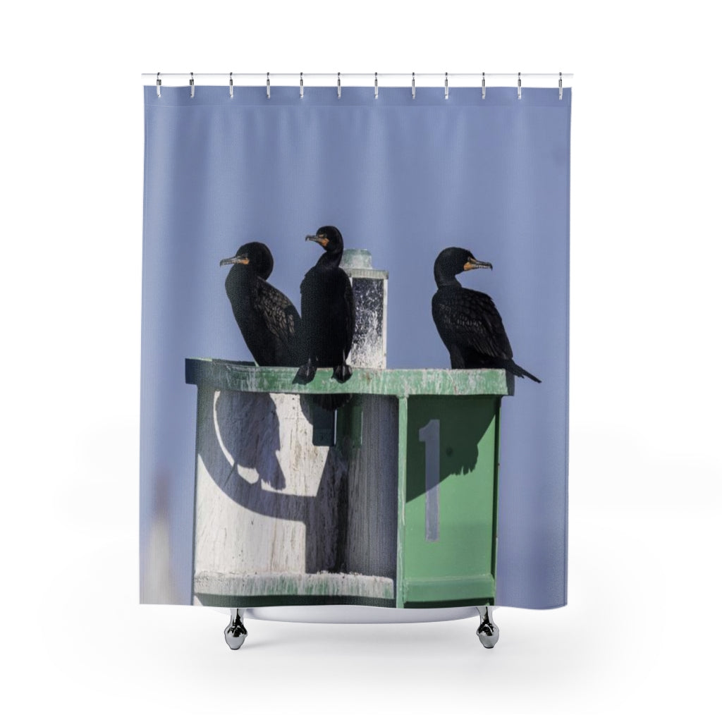 Cormorant Shower Curtain