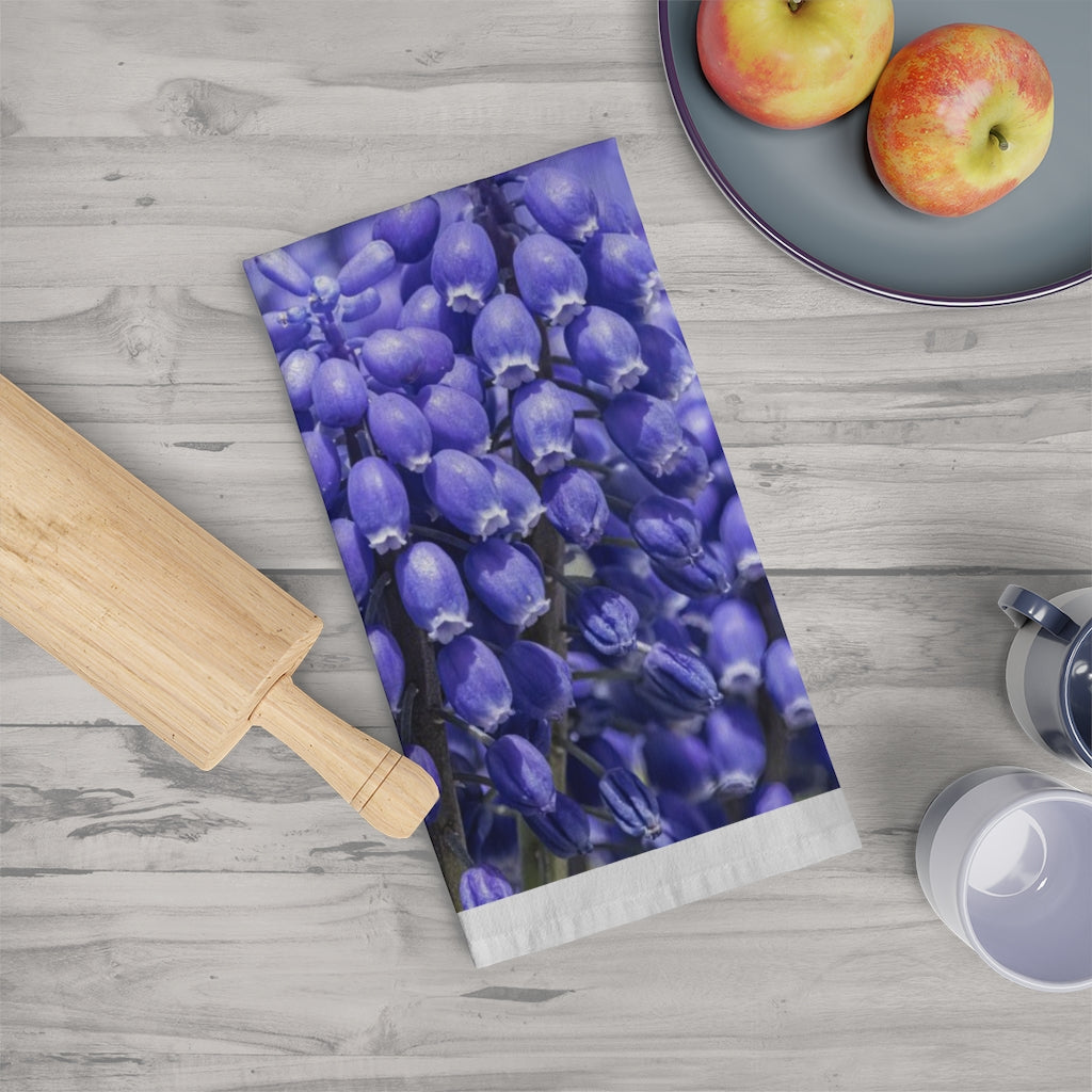 Blue Grape Hyacinth Tea Towel