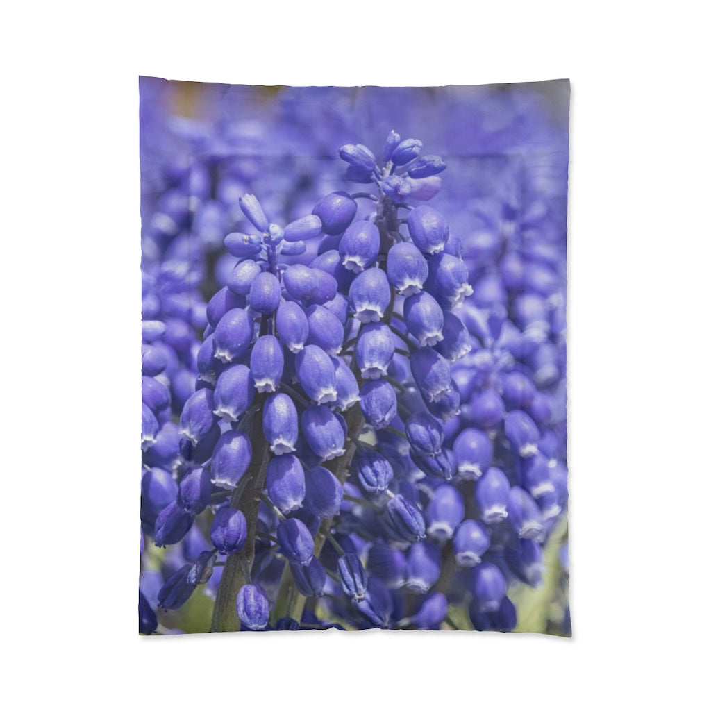 Blue Grape Hyacinth Comforter