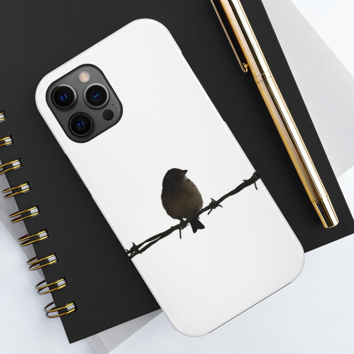Barbed Wire Bird Tough Phone Cases, Case-Mate