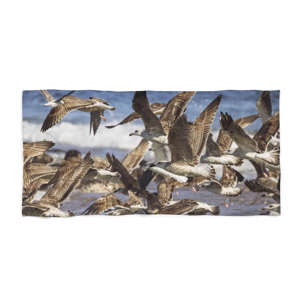 Gull Delirium Beach Towel