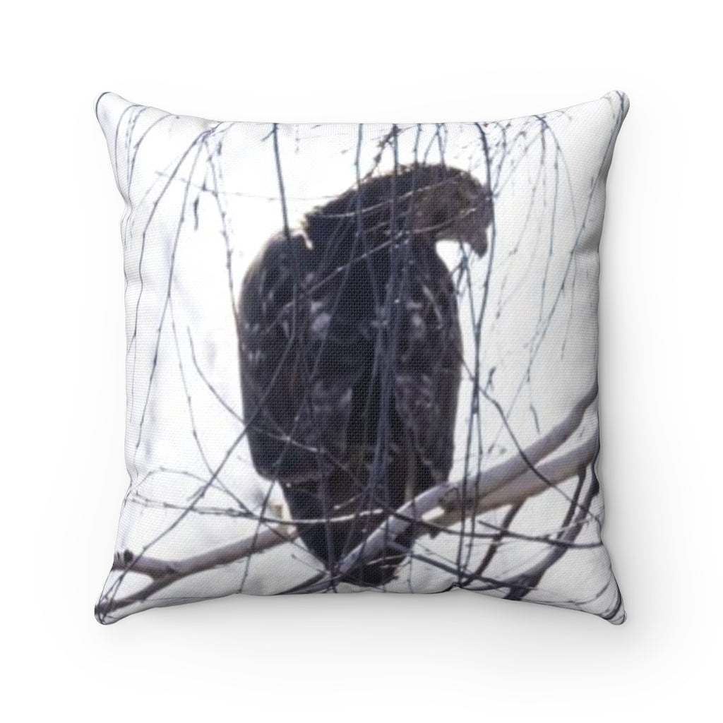Zen Hawk Square Pillow