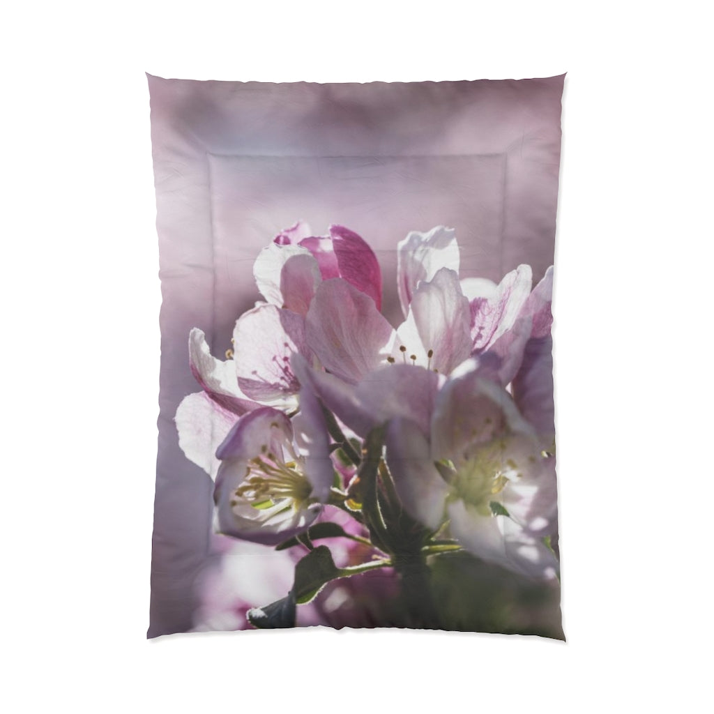 Pink Flowering Tree Comforter