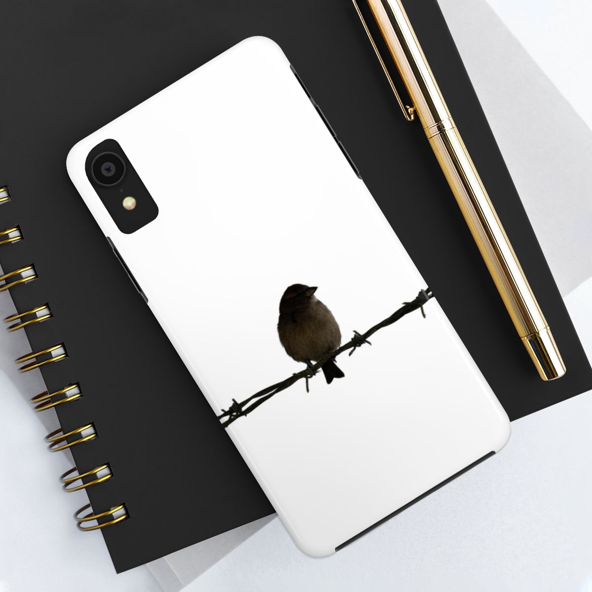 Barbed Wire Bird Tough Phone Cases, Case-Mate