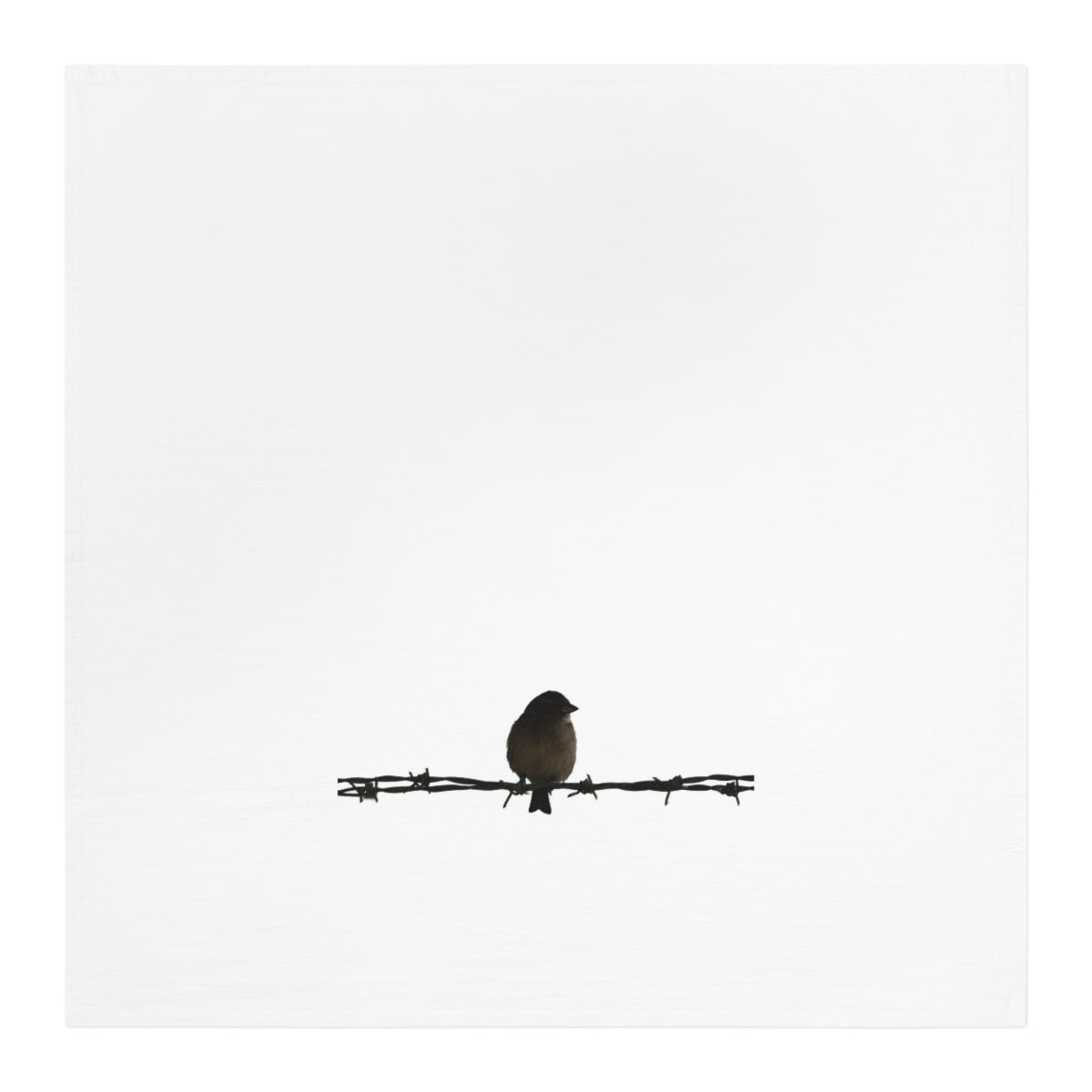 Barbed Wire Bird Tea Towel