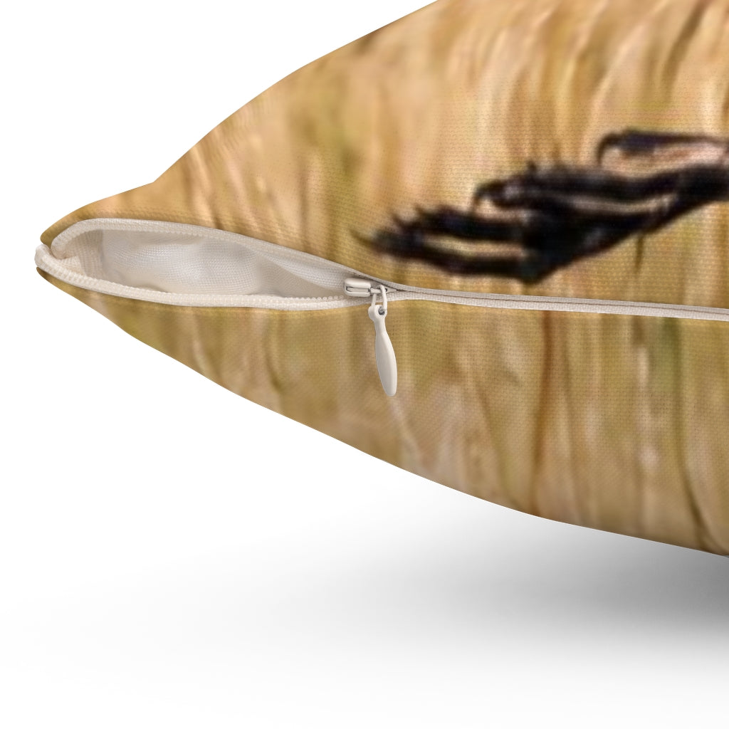 Blue Heron Beefy Throw Pillow