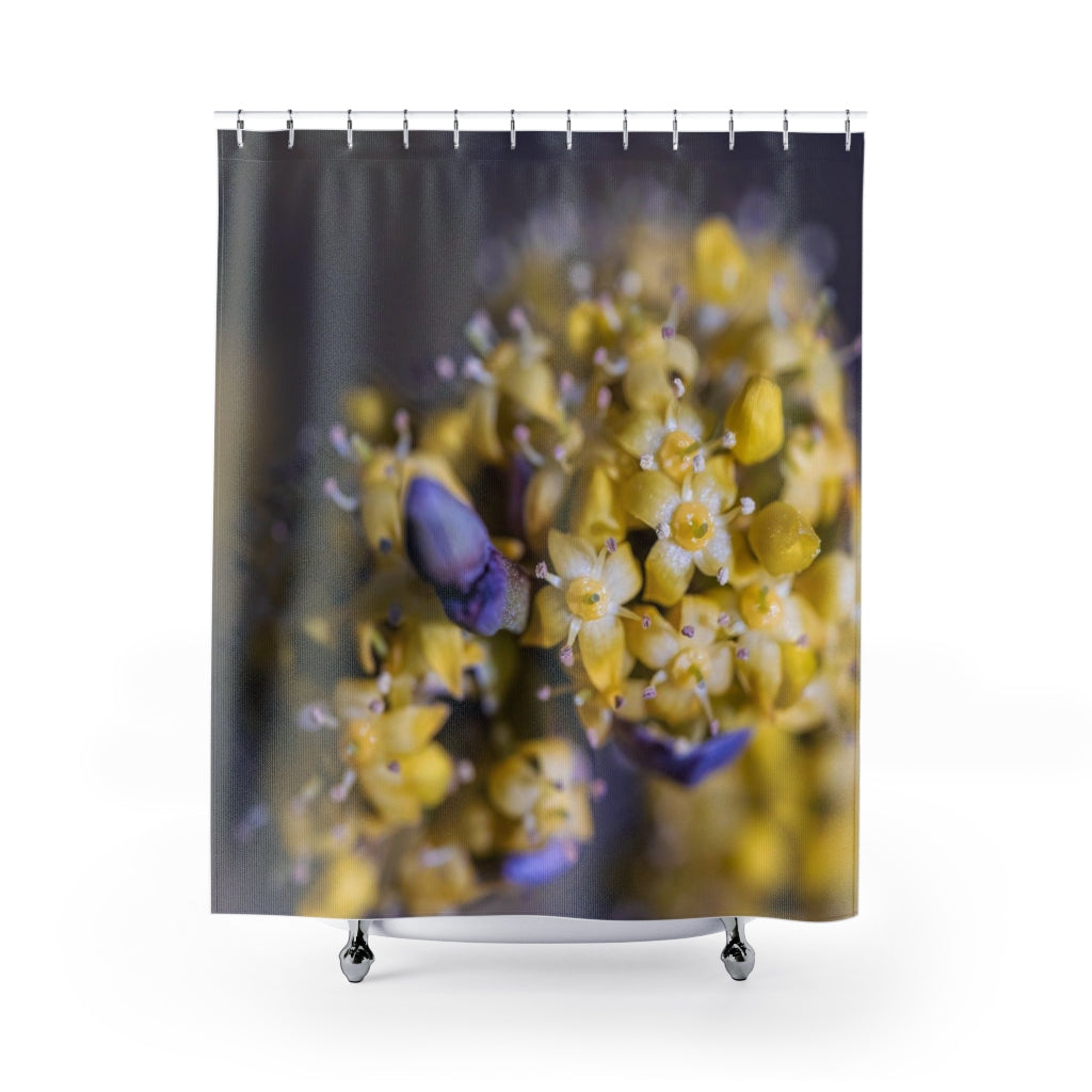 Macro Buds Shower Curtain