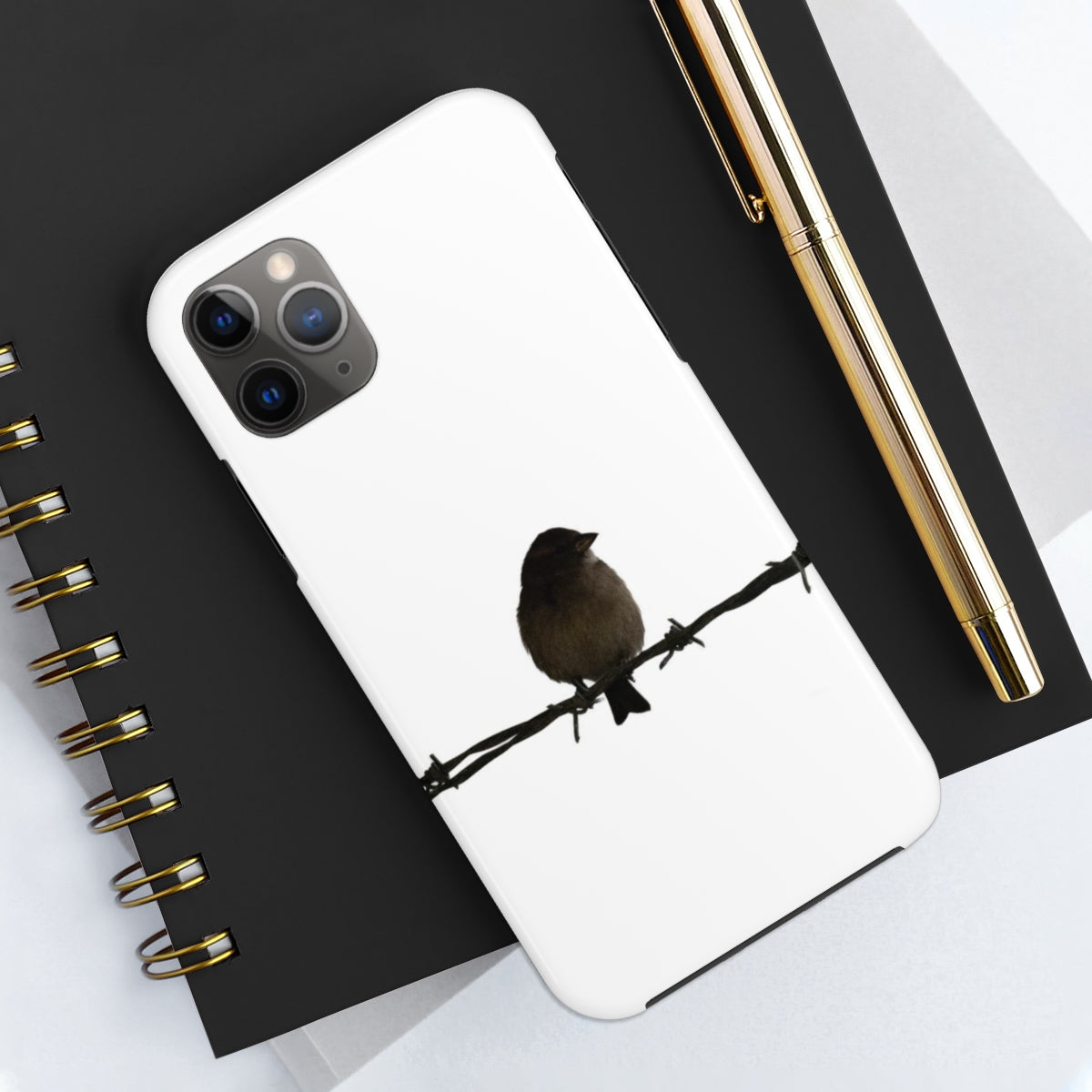 Barbed Wire Bird Tough Phone Cases, Case-Mate