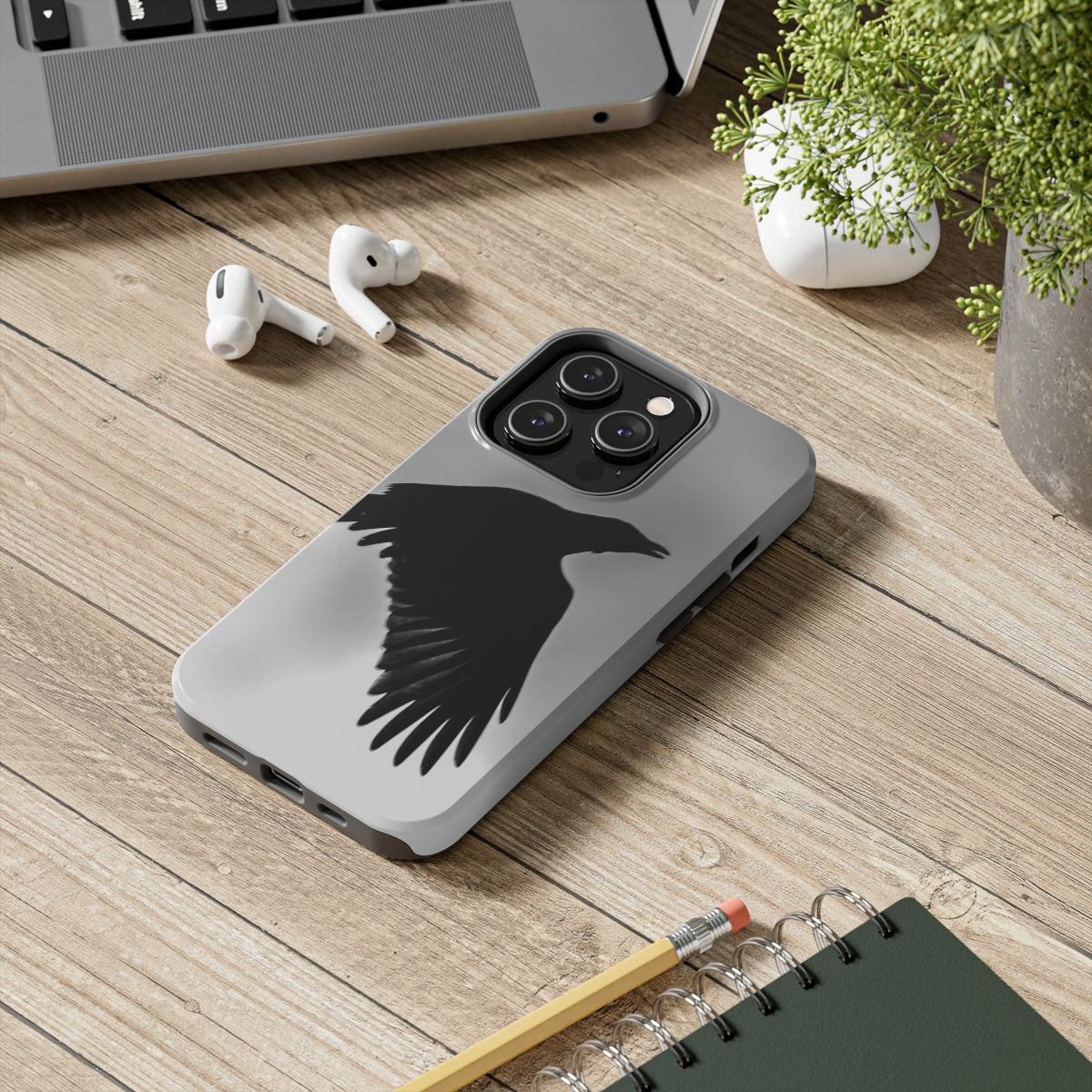 Gothic Bird Tough Phone Case, Case-Mate
