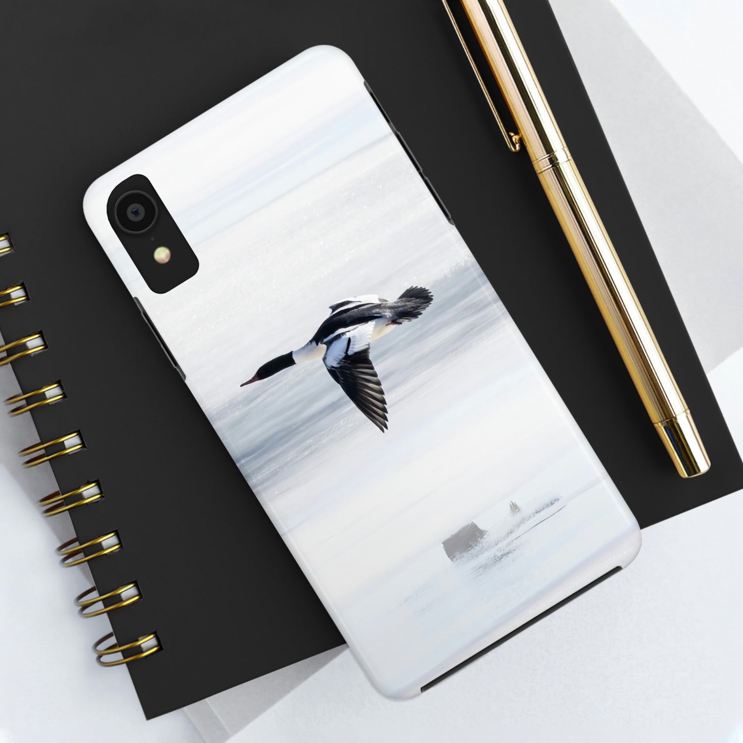 Merganser on Ice Tough Phone Cases, Case-Mate