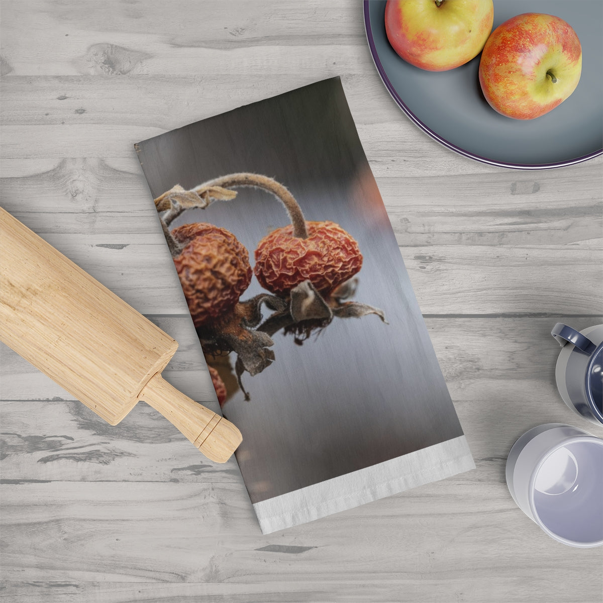 Winter Berries Tea Towel