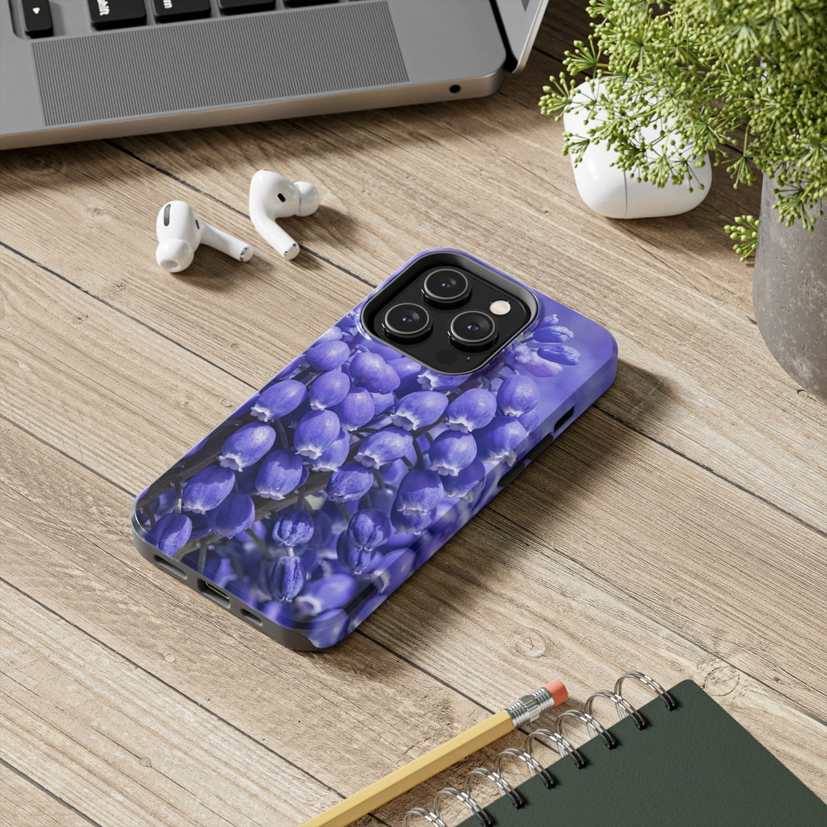 Blue Grape Hyacinth Tough Phone Case, Case-Mate