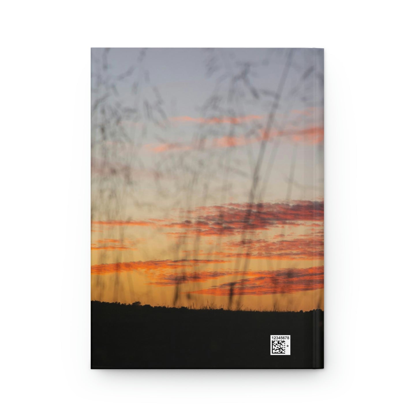 Cow Enjoying the Sunset Hardcover Journal Matte