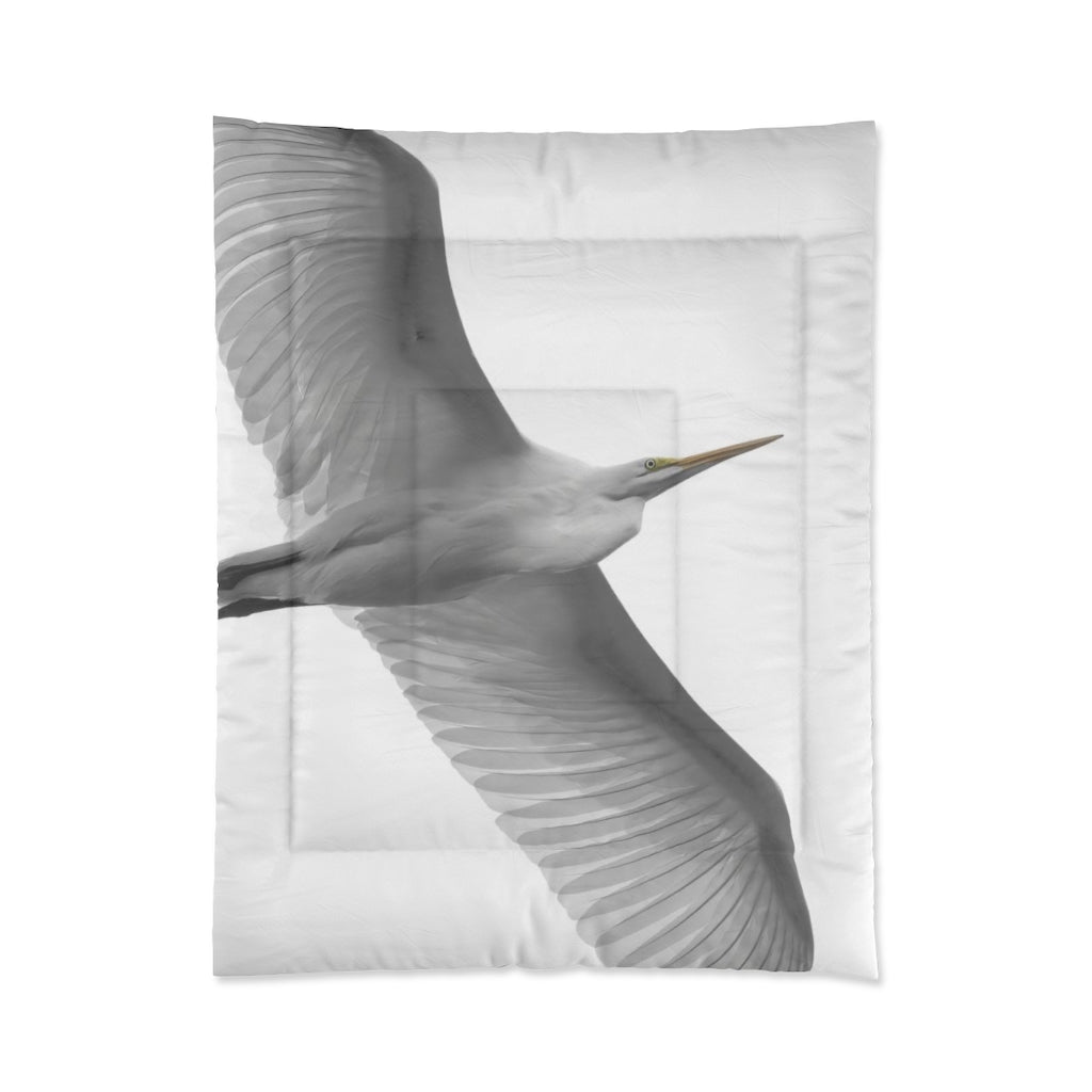 Elegant Egret Comforter