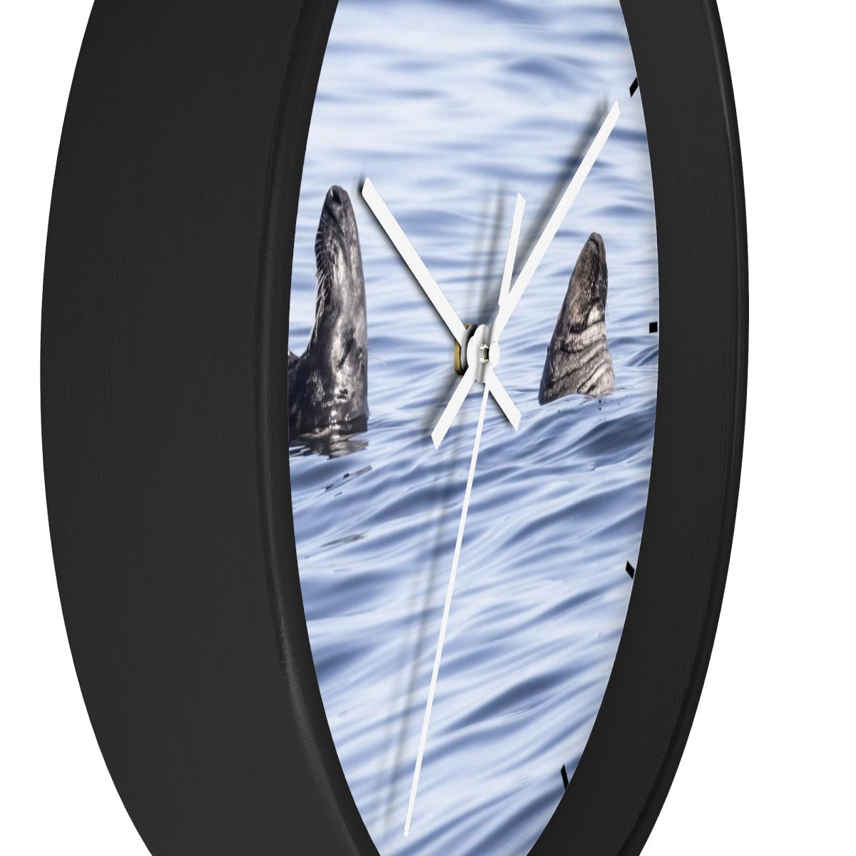 Happily Married Seal Couple Wall clock