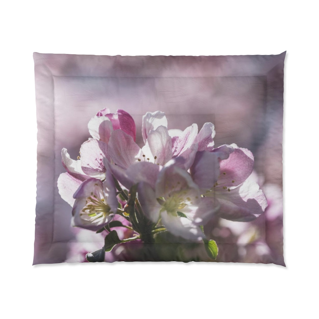 Pink Flowering Tree Comforter
