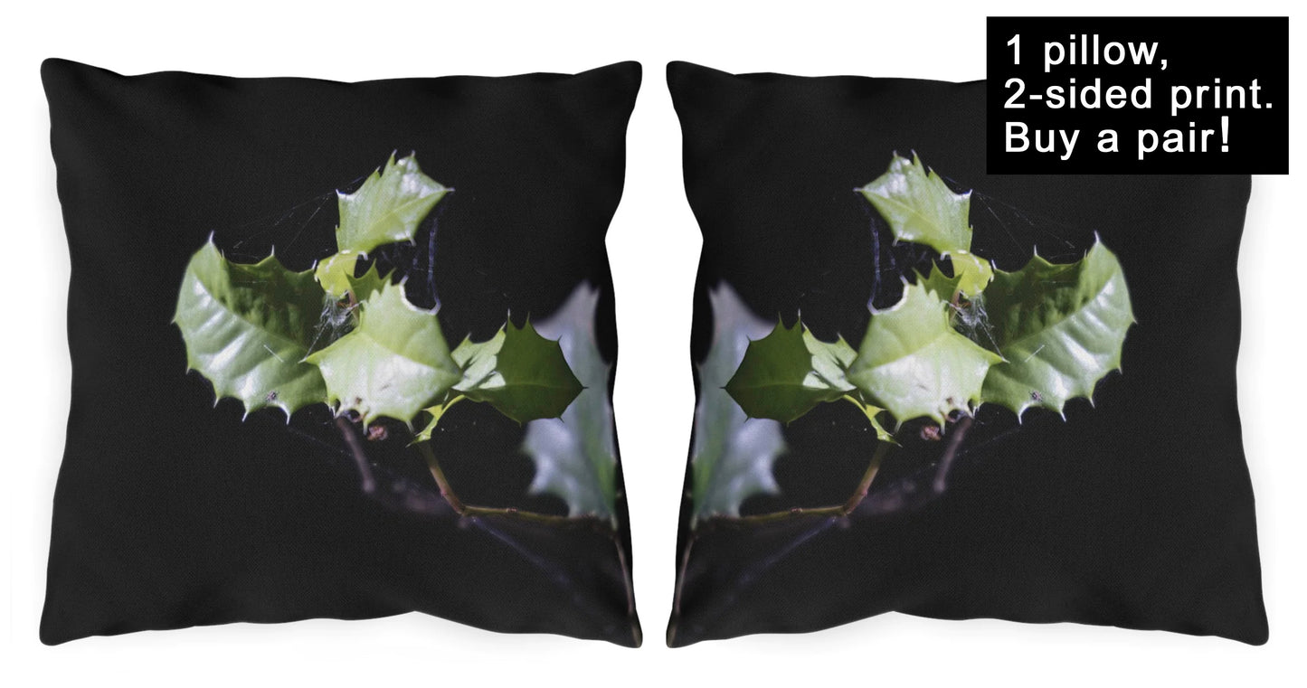 Wild Holly Outdoor Pillows