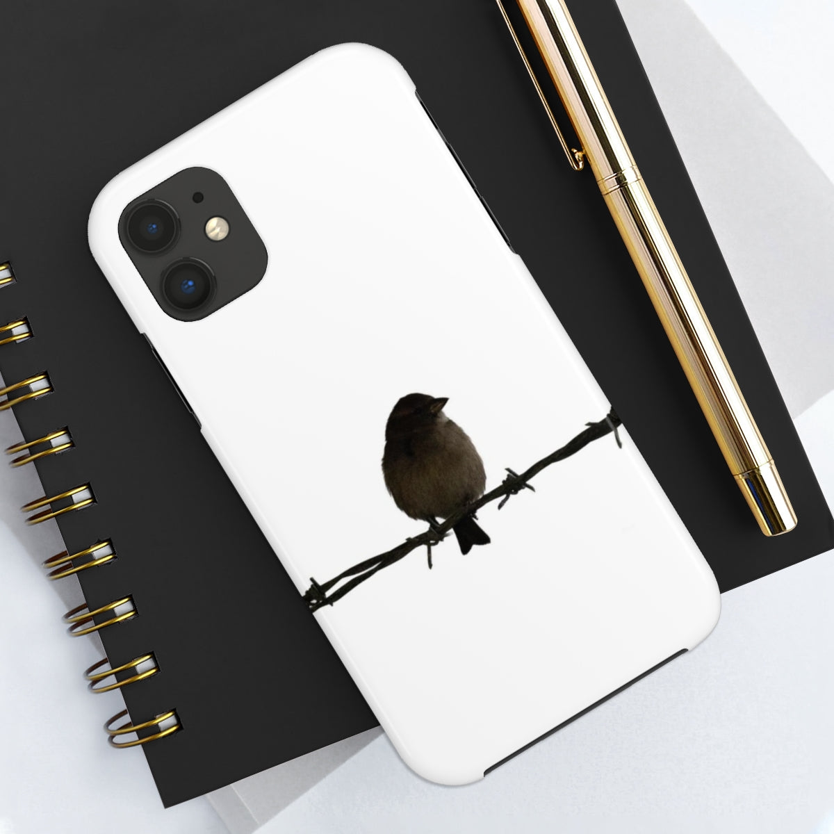 Barbed Wire Bird Tough Phone Cases, Case-Mate