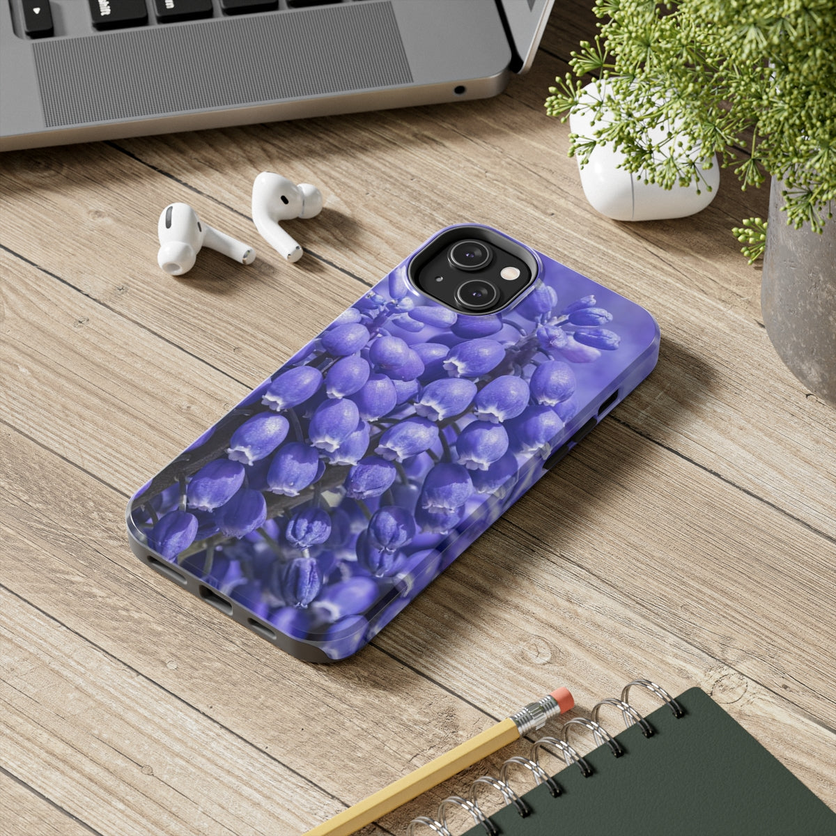 Blue Grape Hyacinth Tough Phone Case, Case-Mate