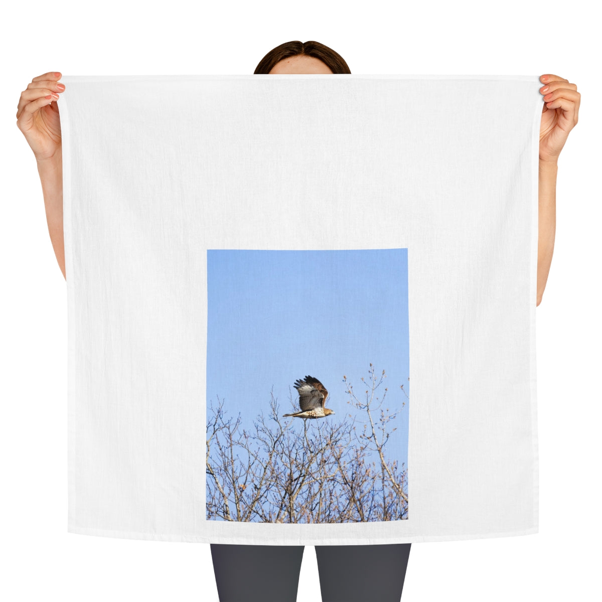 Red-tailed Hawk Tea Towel