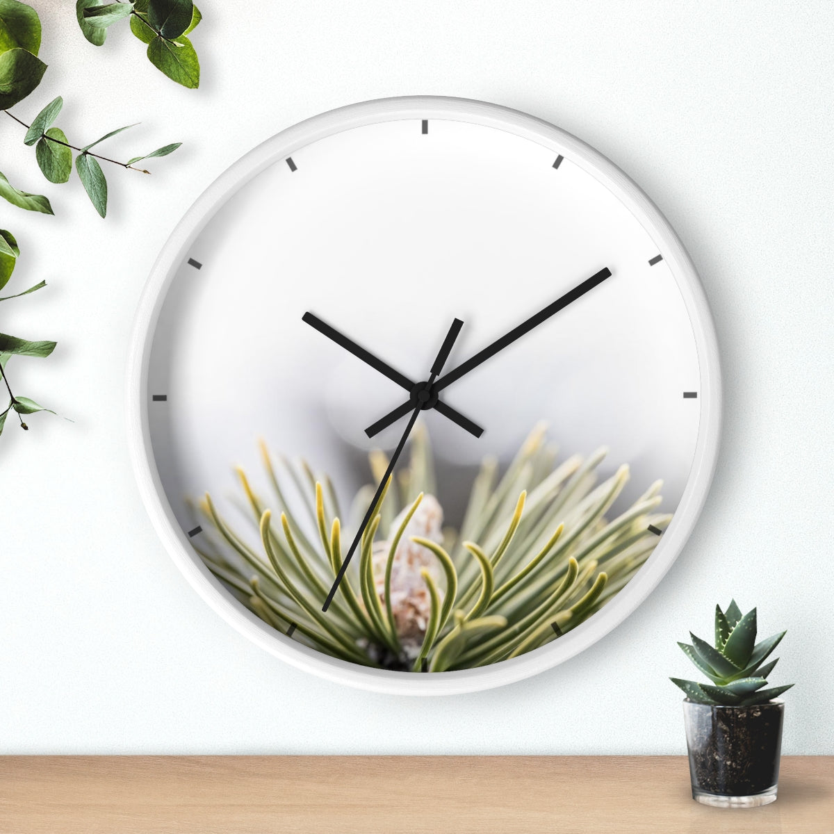 Evergreen Bud Wall clock