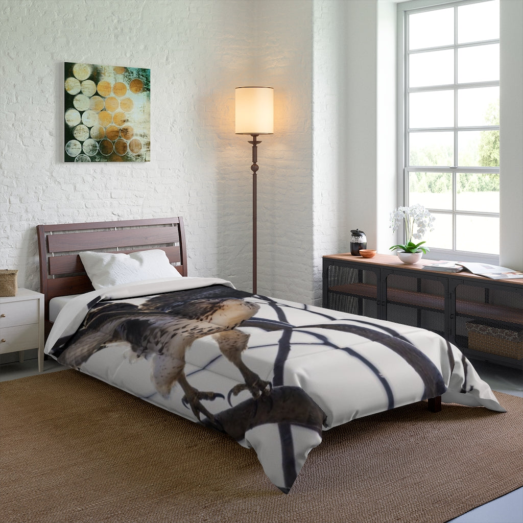 Hawk on the Hunt Comforter