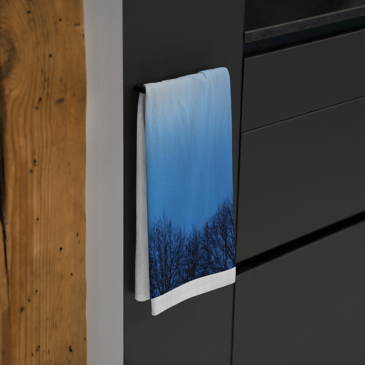 Winter Treetops Tea Towel-cool