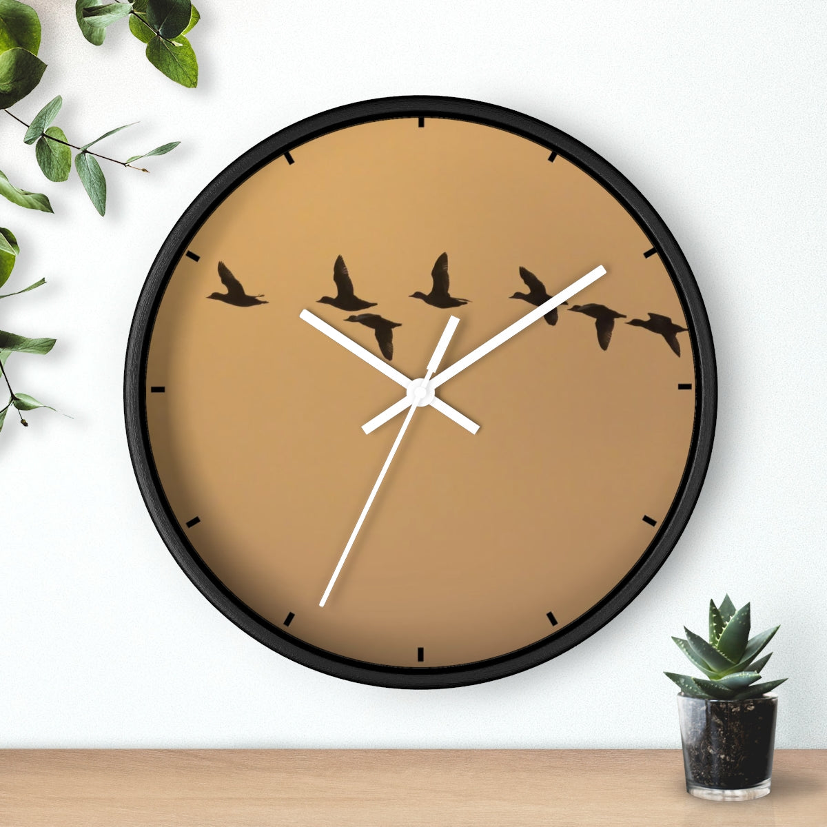 Dawn Flock Wall clock