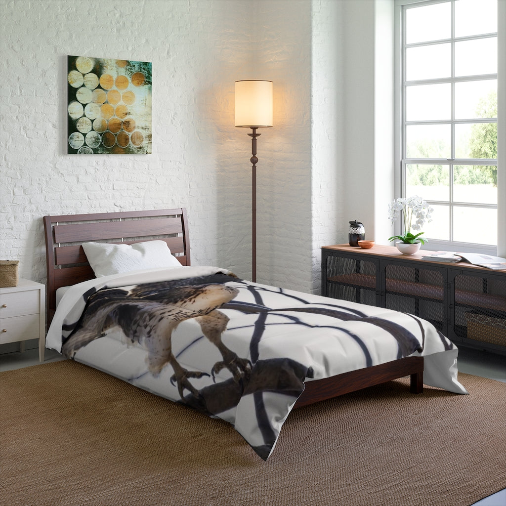 Hawk on the Hunt Comforter