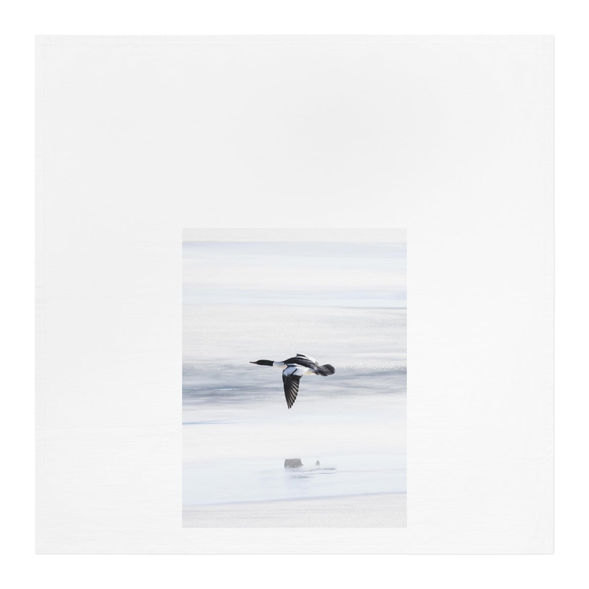 Merganser on Ice Tea Towel