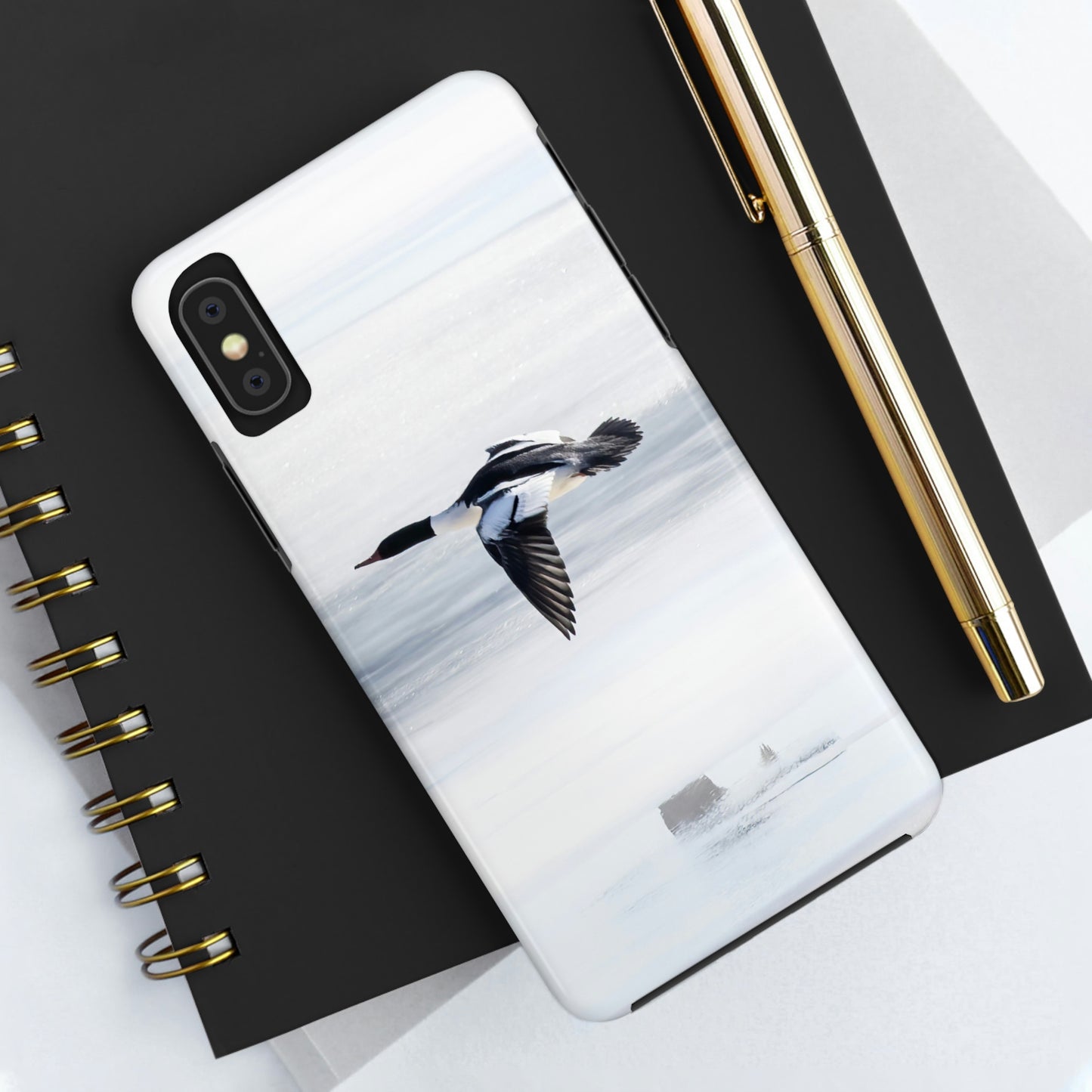 Merganser on Ice Tough Phone Cases, Case-Mate